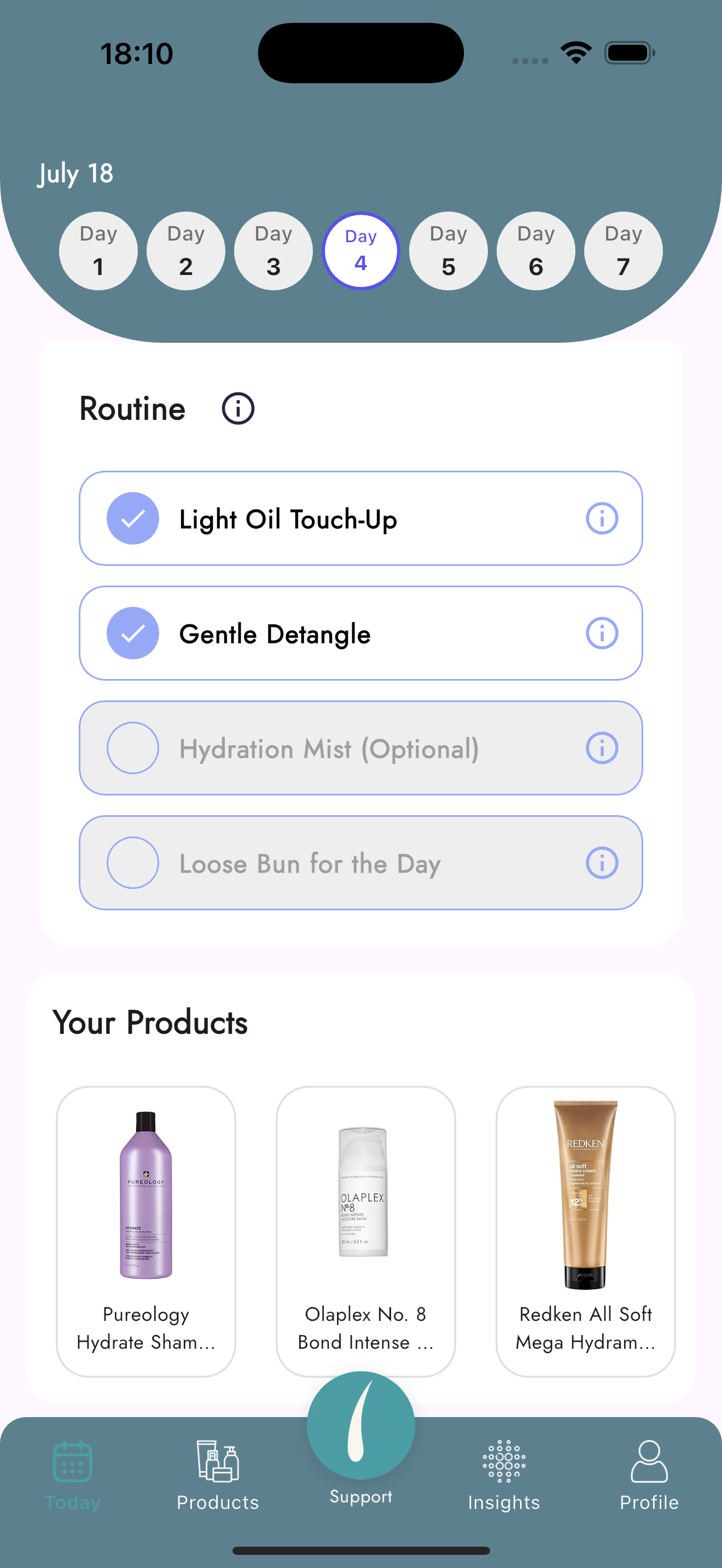 Hair AI Personalized Routine - Your 7-day plan