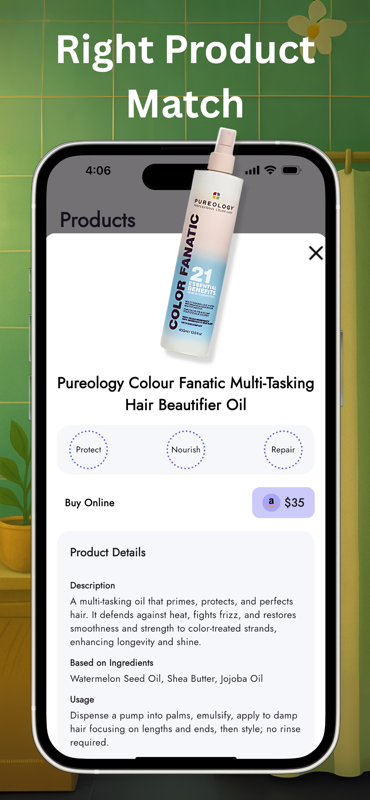 Hair AI Product Recommendations - Smart product picks